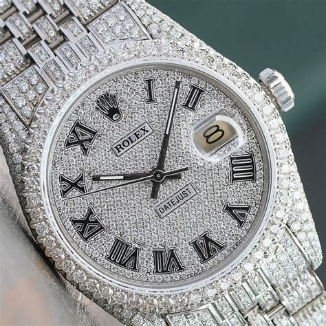 rolex datejust diamond full|rolex datejust full diamond.